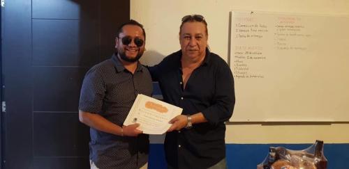 Sergio Ramírez y el Profesor.