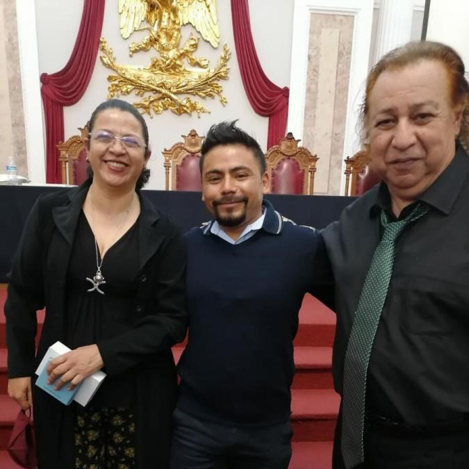 Con Isaac Hernández