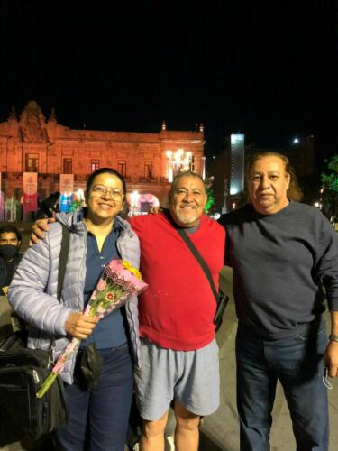 Con el Sr. Gómez, de GDL, JAL.