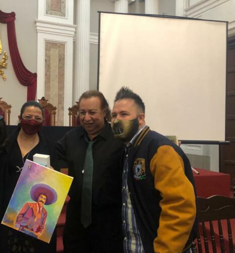 Con nuestro amigo Crispín Sámano, de Campeche.