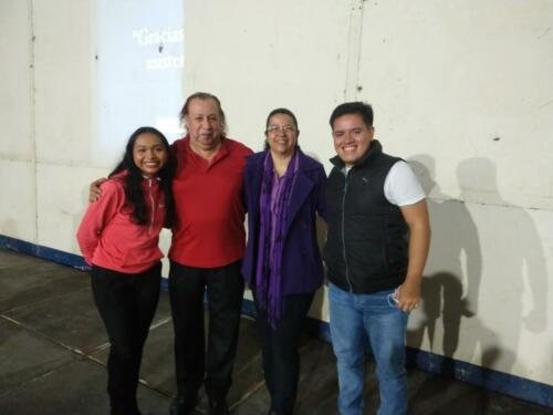 Con Luis Paolo Hdez. y Valeria Pimentel Aguilar, de Orizaba, Veracruz.